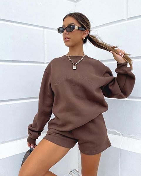 women's tracksuits casual sports autumn two piece set women o neck long sleeve letter embroidery hoodies drawstring high waist shorts s, Gray
women's tracksuits casual sports autumn two piece set women o neck long sleeve letter embroidery hoodies drawstring high waist shorts s, Gray