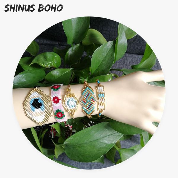 charm bracelets shinusboho 5pcs/set miyuki product woven blue eyes for women friend pulseras men jewelry gifts, Golden;silver
charm bracelets shinusboho 5pcs/set miyuki product woven blue eyes for women friend pulseras men jewelry gifts, Golden;silver