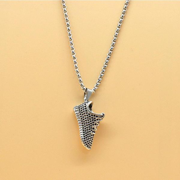 pendant necklaces titanium steel couples necklace shoes football chain choker for women men fashion jewelry accessories, Silver
pendant necklaces titanium steel couples necklace shoes football chain choker for women men fashion jewelry accessories, Silver