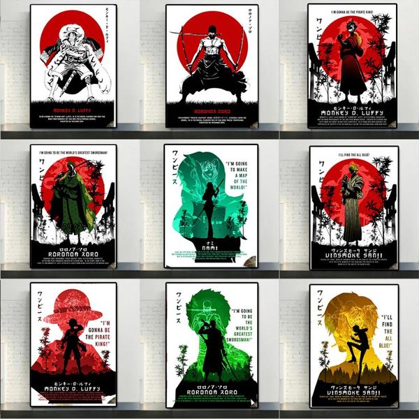 paintings anime canvas painting luffy poster japanese manga cartoon wall stickers home decor children's bedroom decoration
paintings anime canvas painting luffy poster japanese manga cartoon wall stickers home decor children's bedroom decoration