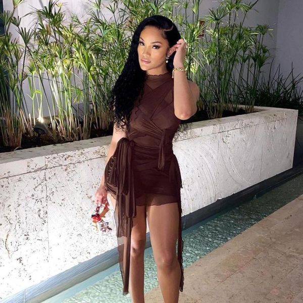 casual dresses bandage mini women high street pleated summer dress clothes solid color o-neck ladies sundresses, Black;gray
casual dresses bandage mini women high street pleated summer dress clothes solid color o-neck ladies sundresses, Black;gray