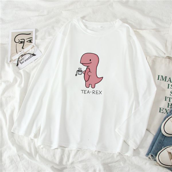 women's t-shirt dinosaur letter print t-shirt long sleeve o-neck female summer casual ladies tshirt girls student design 0jvh, White
women's t-shirt dinosaur letter print t-shirt long sleeve o-neck female summer casual ladies tshirt girls student design 0jvh, White