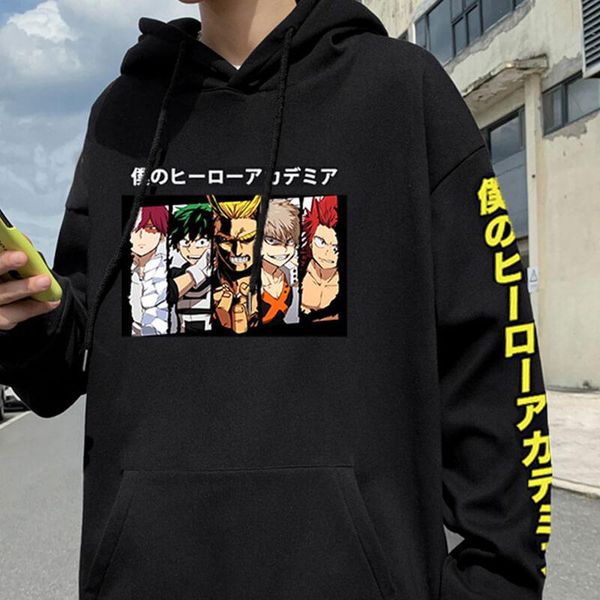 men's hoodies & sweatshirts janpanese my hero academia men casual fleece harajuku pullover hoodie hooded sweatshirt unisex, Black
men's hoodies & sweatshirts janpanese my hero academia men casual fleece harajuku pullover hoodie hooded sweatshirt unisex, Black