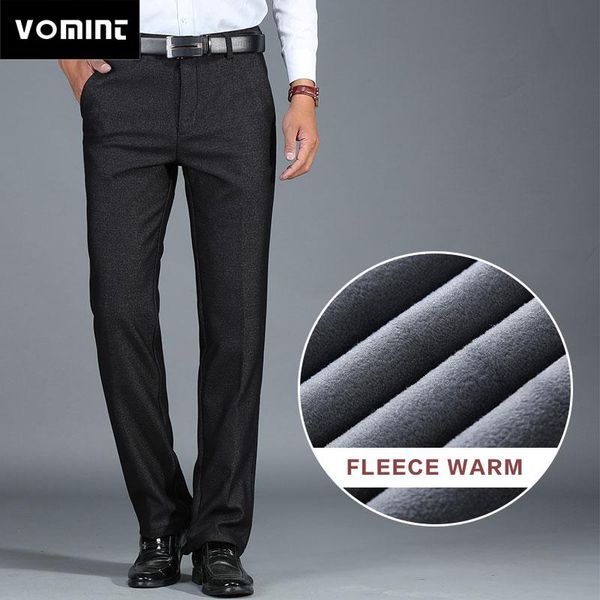 men's suits & blazers vomint 2021 arrivals suit pants smart casual fleece warm thicken regular wrinkle resistance elasticity trousers, White;black
men's suits & blazers vomint 2021 arrivals suit pants smart casual fleece warm thicken regular wrinkle resistance elasticity trousers, White;black