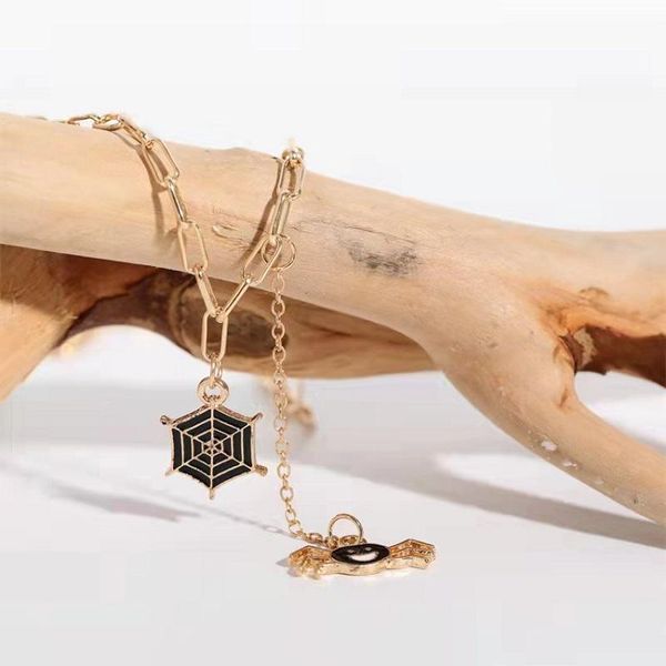pendant necklaces ins fashion gothic punk halloween animal spider web necklace gold thick chain for women girl party travel jewelry, Silver
pendant necklaces ins fashion gothic punk halloween animal spider web necklace gold thick chain for women girl party travel jewelry, Silver