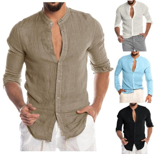men's casual shirts men blouse cotton linen shirt loose long sleeve tee spring autumn summer handsome slim blusa, White;black
men's casual shirts men blouse cotton linen shirt loose long sleeve tee spring autumn summer handsome slim blusa, White;black