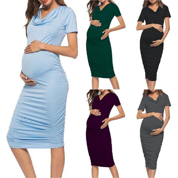 maternity dresses women soild color slim pregnant woman short sleeve casual dress clothes maternité vêtements grossesse, White
maternity dresses women soild color slim pregnant woman short sleeve casual dress clothes maternité vêtements grossesse, White