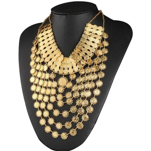 pendant necklaces jewelry accessories copper plating coin multi layer pendants gold color necklace for women bride wedding, Silver
pendant necklaces jewelry accessories copper plating coin multi layer pendants gold color necklace for women bride wedding, Silver