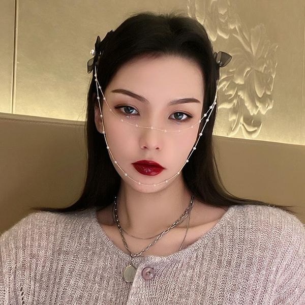 headpieces bowknot pearl hairpin ethnic style hair band fixed clip headdress wedding travel headband, Silver
headpieces bowknot pearl hairpin ethnic style hair band fixed clip headdress wedding travel headband, Silver