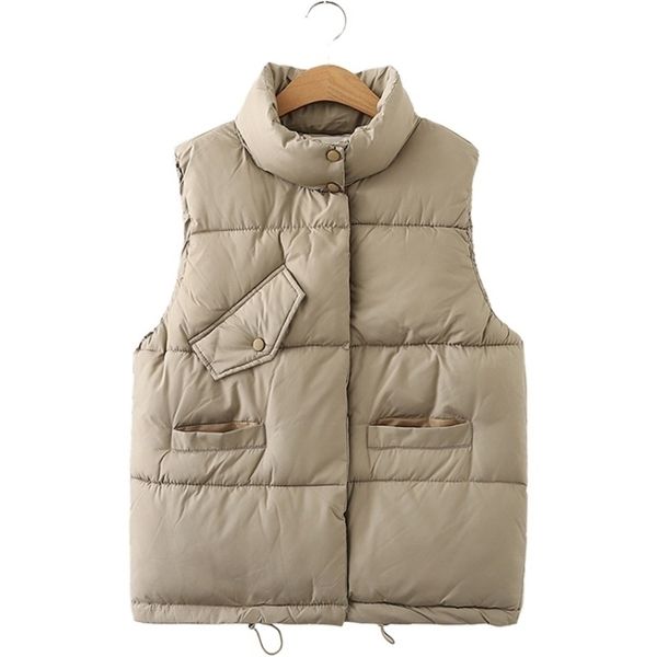 casual solid cotton liner jacket for women autumn winter outerwear sleeveless single breasted coats thicken veste femme 210819, Black;white
casual solid cotton liner jacket for women autumn winter outerwear sleeveless single breasted coats thicken veste femme 210819, Black;white