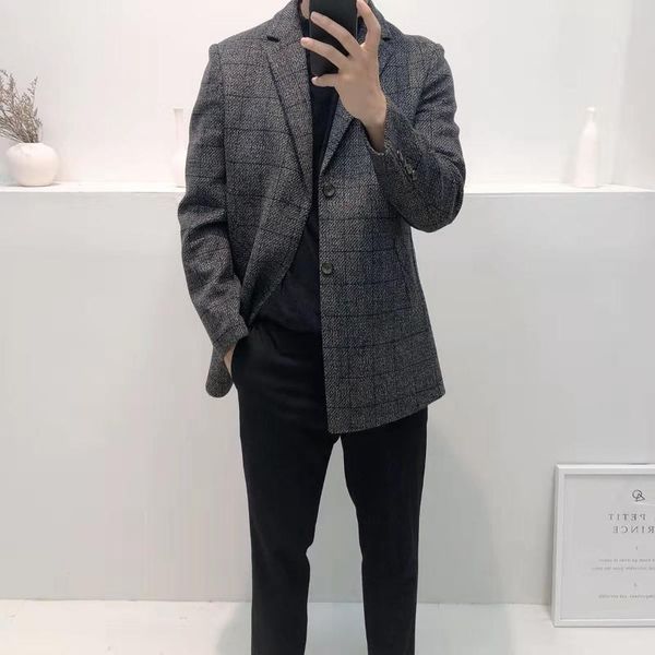 men's wool & blends rk928 fashion coats jackets 2021 runway luxury european design party style clothing, Black
men's wool & blends rk928 fashion coats jackets 2021 runway luxury european design party style clothing, Black