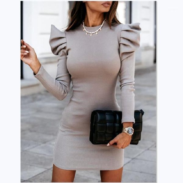 casual dresses puff sleeve rib knitted dress club party women vintage o neck slim bodycon mini winter fashion, Black;gray
casual dresses puff sleeve rib knitted dress club party women vintage o neck slim bodycon mini winter fashion, Black;gray