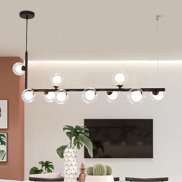 nordic indoor led chandelier lighting modern restaurant nakajima strip lamp decoration gold/black bar cafe glass ball chandeliers
nordic indoor led chandelier lighting modern restaurant nakajima strip lamp decoration gold/black bar cafe glass ball chandeliers