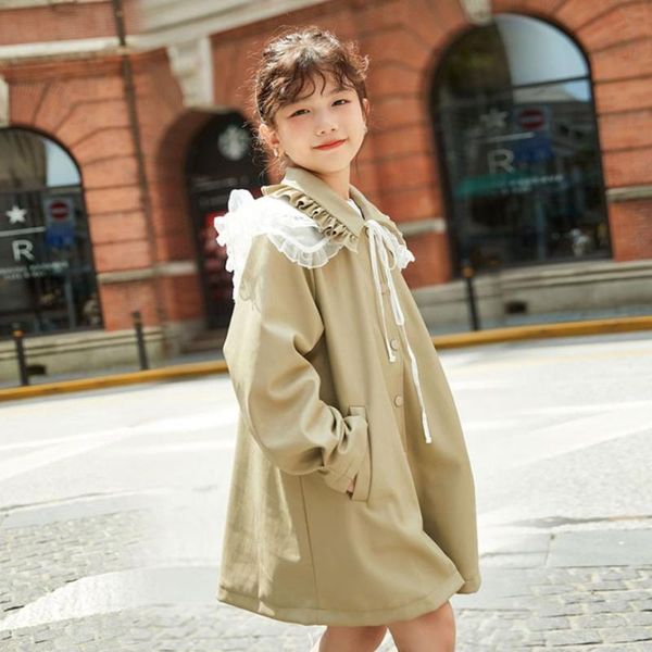 coat children fashion pu leather windbreaker 2021 spring autumn lace patchwork princess trench baby girl coats teen clothes wz384, Blue;gray
coat children fashion pu leather windbreaker 2021 spring autumn lace patchwork princess trench baby girl coats teen clothes wz384, Blue;gray