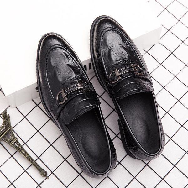 men's pu black crocodile pattern metal decoration loafers low heel fashion all-match business casual 7kg019 dress shoes
men's pu black crocodile pattern metal decoration loafers low heel fashion all-match business casual 7kg019 dress shoes
