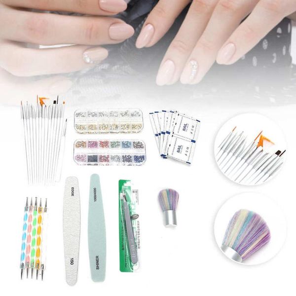 nail art kits extension kit dotting pen rhinestones decoration brush file tweezers manicure tool set
nail art kits extension kit dotting pen rhinestones decoration brush file tweezers manicure tool set