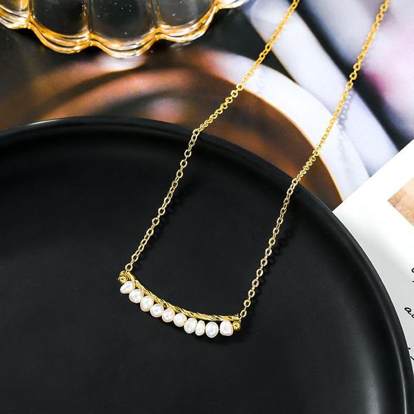 baroque irregular pearl choker necklace women girls elegant clavicle chain necklaces retro simple fashion jewelry gifts chokers, Golden;silver
baroque irregular pearl choker necklace women girls elegant clavicle chain necklaces retro simple fashion jewelry gifts chokers, Golden;silver