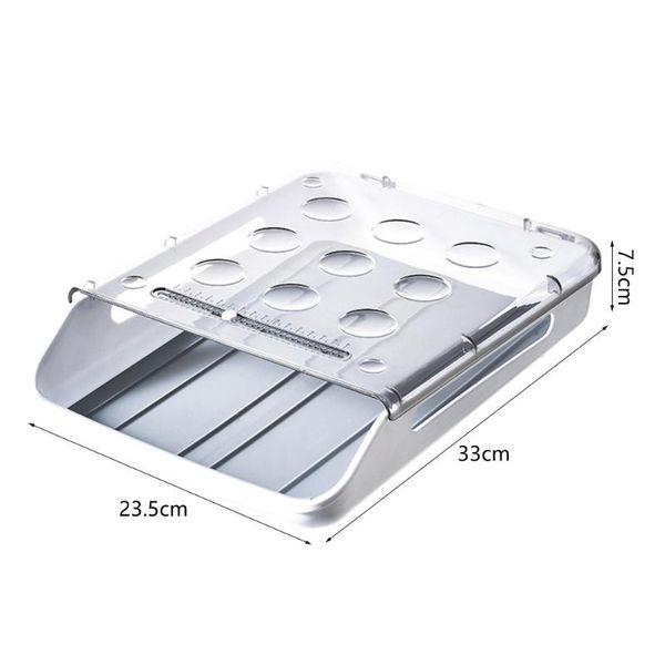 kitchen storage & organization automatic rolling egg box eggs holder organizer rectangular refrigerator plastic drawer rack container
kitchen storage & organization automatic rolling egg box eggs holder organizer rectangular refrigerator plastic drawer rack container