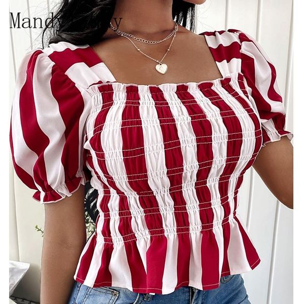 women's blouses & shirts mandylandy summer striped waist trimming short print tie front and vintage shirt chic, White
women's blouses & shirts mandylandy summer striped waist trimming short print tie front and vintage shirt chic, White