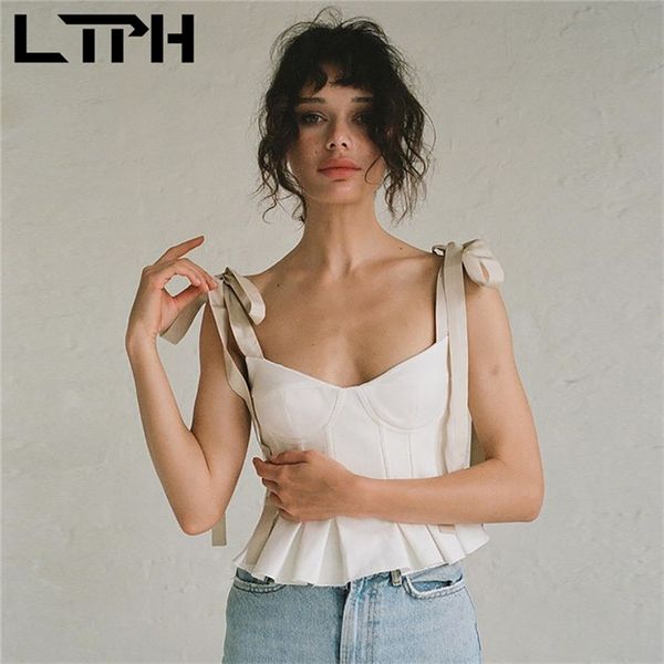 ltph french vintage sleeveless camisole crop elegant bow solid sling splicing short tanks women summer 210423, White
ltph french vintage sleeveless camisole crop elegant bow solid sling splicing short tanks women summer 210423, White