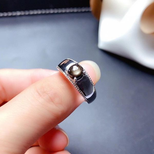 cluster rings natural dark star black sapphire gem ring gemstone 925 sterling silver trendy elegant round women office jewelry, Golden;silver
cluster rings natural dark star black sapphire gem ring gemstone 925 sterling silver trendy elegant round women office jewelry, Golden;silver
