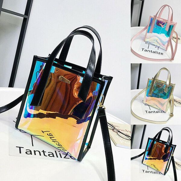 shopping bags fashion women handbag transparent clear shoulder bag street shinny laser holographic purse
shopping bags fashion women handbag transparent clear shoulder bag street shinny laser holographic purse
