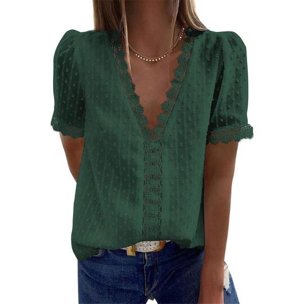 women's t-shirt summer women fashion lace short sleeve white vintage color sweet style blue v-neck pink streetwear cute b7j5
women's t-shirt summer women fashion lace short sleeve white vintage color sweet style blue v-neck pink streetwear cute b7j5