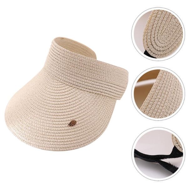 cycling caps & masks 1pc straw weaving visor beach cap riding travel summer sun hat, Black
cycling caps & masks 1pc straw weaving visor beach cap riding travel summer sun hat, Black