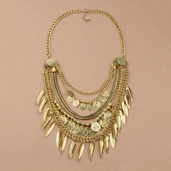 chokers fashion vintage gold color chunky coin long chain tassel necklace luxury bib collar costume jewelry for women, Golden;silver
chokers fashion vintage gold color chunky coin long chain tassel necklace luxury bib collar costume jewelry for women, Golden;silver