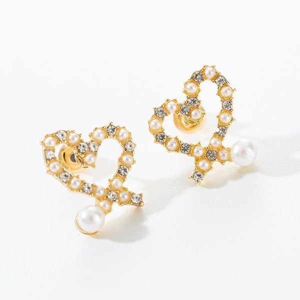 stud pearl earrings imitation love earring fashion heart shaped female cold wind internet celebrity gift, Golden;silver
stud pearl earrings imitation love earring fashion heart shaped female cold wind internet celebrity gift, Golden;silver