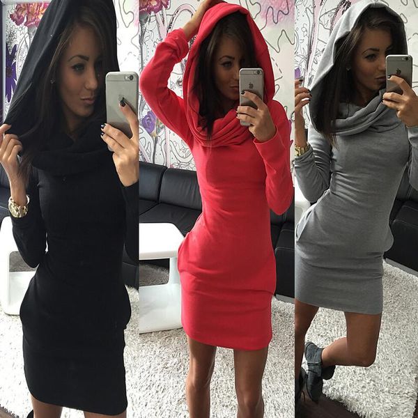 women's hoodies & sweatshirts winter womens casual sweatshirt hoodie dress ladies long sleeve hooded pullover jumper dresses vestidos, Black
women's hoodies & sweatshirts winter womens casual sweatshirt hoodie dress ladies long sleeve hooded pullover jumper dresses vestidos, Black