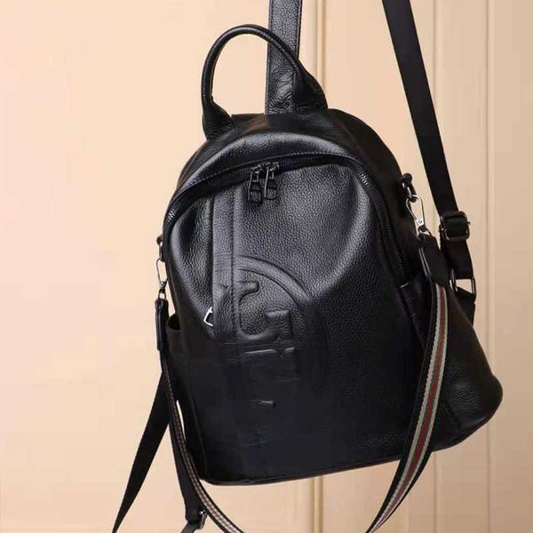 luxury handbags large capacity single double shoulder 2021 fashion leather bag casual versatile women's backpack cowhide 8088 
luxury handbags large capacity single double shoulder 2021 fashion leather bag casual versatile women's backpack cowhide 8088