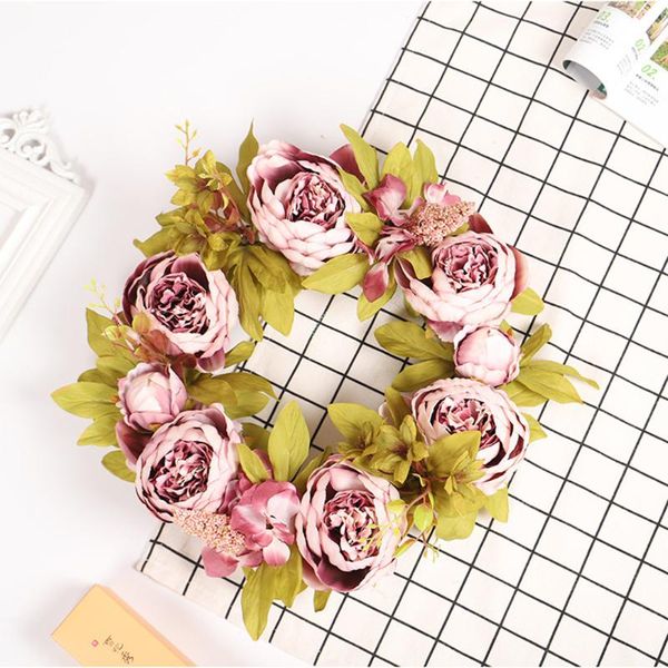 decorative flowers & wreaths 1pc artificial wreath floral door hanging garland wedding window on the decoratation
decorative flowers & wreaths 1pc artificial wreath floral door hanging garland wedding window on the decoratation