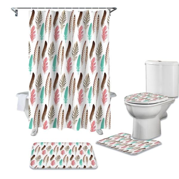 feather shower curtain set for bathroom bath mat rug carpet toilet lid cover bathtub home decor gift curtains
feather shower curtain set for bathroom bath mat rug carpet toilet lid cover bathtub home decor gift curtains