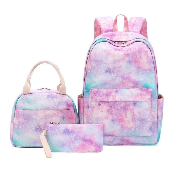school bags 3pcs/set nylon backpack with lunch bag pencil case for girls waterproof starry sky printed travel rucksacks mochila
school bags 3pcs/set nylon backpack with lunch bag pencil case for girls waterproof starry sky printed travel rucksacks mochila