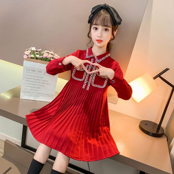 dress for girls patchwork party girl dress spring autumn children dresses casual style costume girl 6 8 10 12 14, Red;yellow
dress for girls patchwork party girl dress spring autumn children dresses casual style costume girl 6 8 10 12 14, Red;yellow
