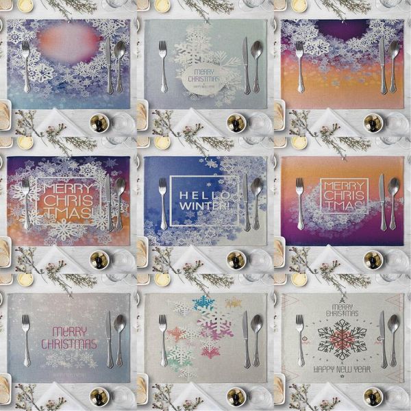 mats & pads snowflake pattern placemat for dining table winter mat reusable napkins kitchen decoration accessaries
mats & pads snowflake pattern placemat for dining table winter mat reusable napkins kitchen decoration accessaries