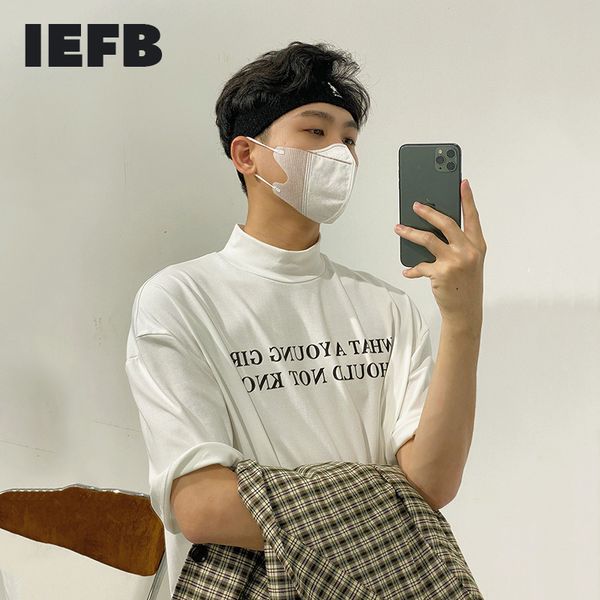 iefb men's summer half sleeve t-shirts small high collar bottomed tee casual loose niche design letter print 9y6217 210524, White;black
iefb men's summer half sleeve t-shirts small high collar bottomed tee casual loose niche design letter print 9y6217 210524, White;black