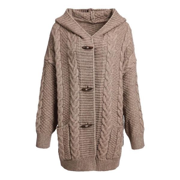 women's knits & tees shuchan long thick cardigan winter hooded vintage single breasted acrylic spandex a-straight warm knitted sweater, White
women's knits & tees shuchan long thick cardigan winter hooded vintage single breasted acrylic spandex a-straight warm knitted sweater, White