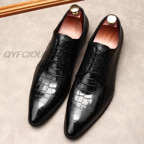 autumn pointed toe mens dress shoes genuine leather luxury lace up wedding brogue formal oxfords business office shoes for men, Black
autumn pointed toe mens dress shoes genuine leather luxury lace up wedding brogue formal oxfords business office shoes for men, Black