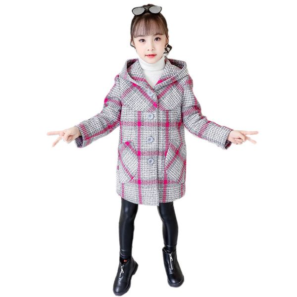 fashion girl woolen coat jacket elegant plaid hooded jacket coat for 2-12years girls kid children thick outerwear clothing, Blue;gray
fashion girl woolen coat jacket elegant plaid hooded jacket coat for 2-12years girls kid children thick outerwear clothing, Blue;gray