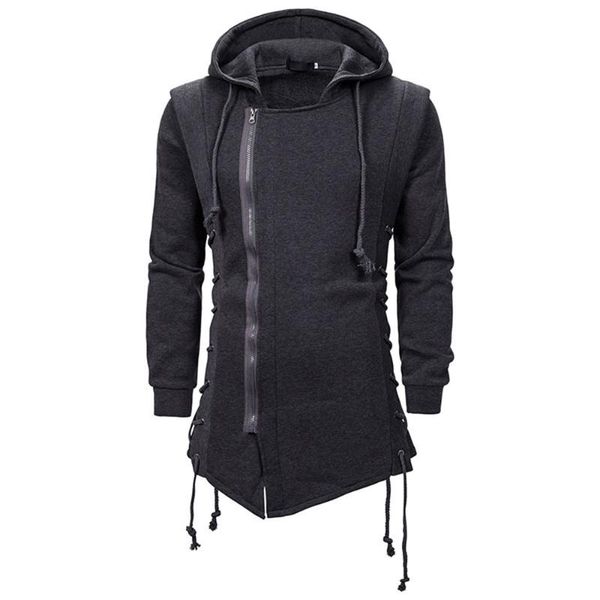 men's hoodies & sweatshirts sweatshirt goth style street cross-tie slanted with hooded drawstring punk trendy pullover for male cool bo, Black
men's hoodies & sweatshirts sweatshirt goth style street cross-tie slanted with hooded drawstring punk trendy pullover for male cool bo, Black