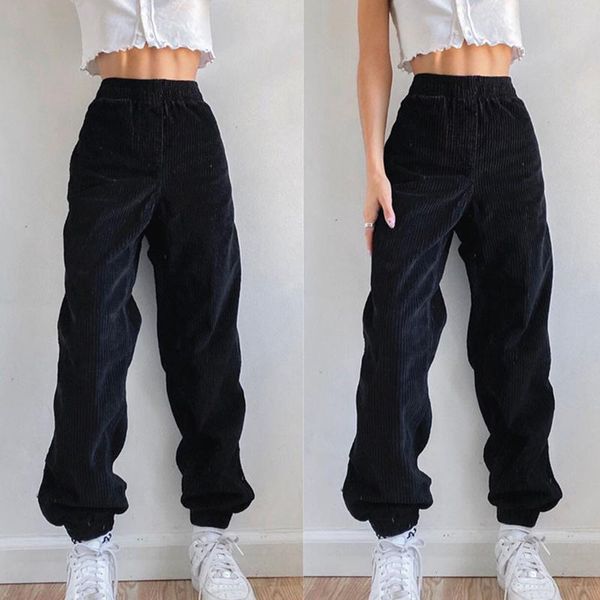 pants ladies high waist pocket solid color casual loose corduroy trousers women spring autumn pantalones c50 women's & capris, Black;white
pants ladies high waist pocket solid color casual loose corduroy trousers women spring autumn pantalones c50 women's & capris, Black;white