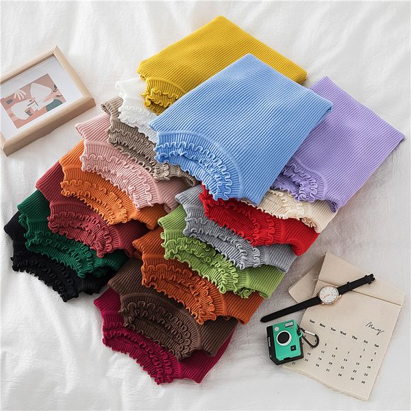 women's t-shirt knit sweater womens autumn winter korean turtleneck curl sweater women pullover base solid color slim pullovers i9, White
women's t-shirt knit sweater womens autumn winter korean turtleneck curl sweater women pullover base solid color slim pullovers i9, White