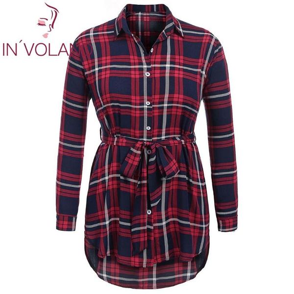 women's blouses & shirts in'voland women blouse blusas plus size xl-5xl spring autumn pullovers plaid button down loose shirt bel, White
women's blouses & shirts in'voland women blouse blusas plus size xl-5xl spring autumn pullovers plaid button down loose shirt bel, White
