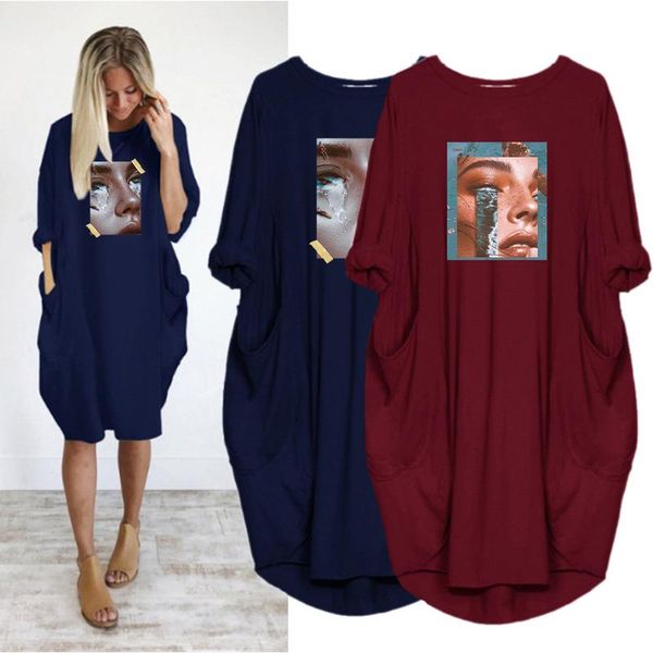 casual dresses vogue gril women dress autumn 2021 vintage loose long sleeve o neck pocket party summer plus size shirt, Black;gray
casual dresses vogue gril women dress autumn 2021 vintage loose long sleeve o neck pocket party summer plus size shirt, Black;gray