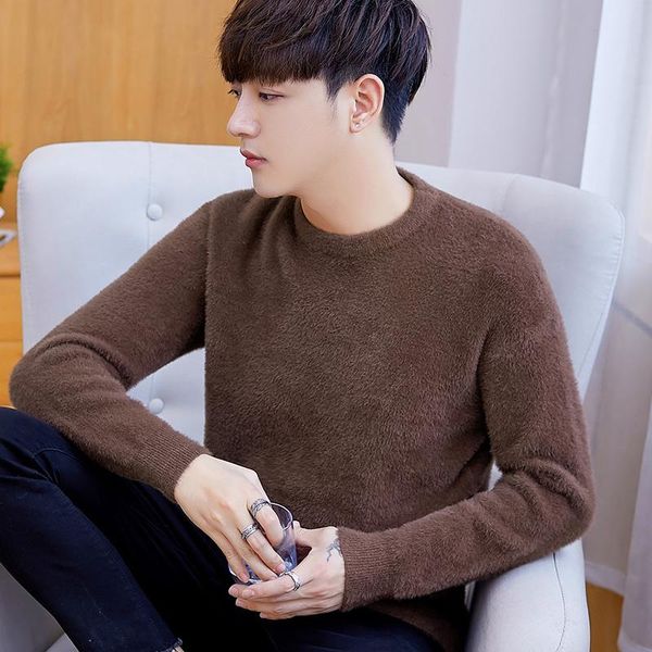 men's sweaters autumn winter round neck long sleeve sweater clothing thick warm tide zde2703, White;black
men's sweaters autumn winter round neck long sleeve sweater clothing thick warm tide zde2703, White;black