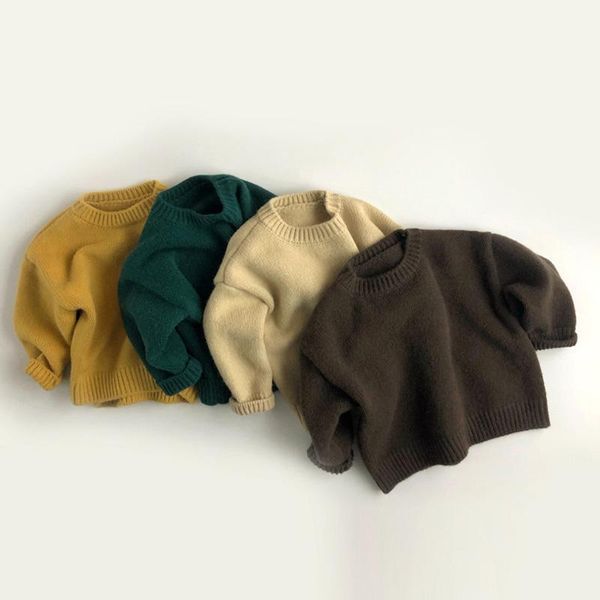 pullover baby boys girls autumn winter sweaters 2021 fashion solid color long sleeve clothes children knitted clothing 1-6 years, Blue
pullover baby boys girls autumn winter sweaters 2021 fashion solid color long sleeve clothes children knitted clothing 1-6 years, Blue