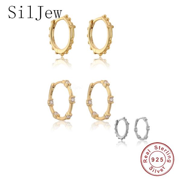 hoop & huggie siljew 925 sterling silver 14.5mm hoops earring circle crystal cz zircon piericng ohrringe pendiente luxury jewelry fine jewel, Golden;silver
hoop & huggie siljew 925 sterling silver 14.5mm hoops earring circle crystal cz zircon piericng ohrringe pendiente luxury jewelry fine jewel, Golden;silver