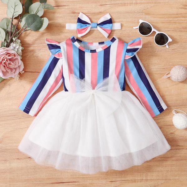 girl's dresses 2pc toddler baby girls long sleeve striped print tulle princess dress winter children's clothes girl clothing 3m-3y, Red;yellow
girl's dresses 2pc toddler baby girls long sleeve striped print tulle princess dress winter children's clothes girl clothing 3m-3y, Red;yellow